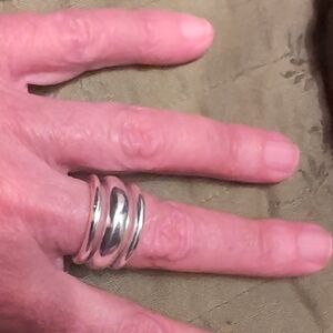 Elegant Sterling Silver Stackable Rings Per Set Sizes 6&7